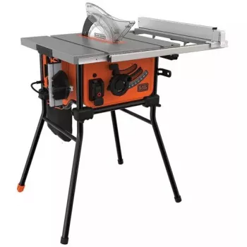 Stalo pjūklas Juoda & Decker BES720-QS — 1800 W, 25,4 cm diskas, 8,5 cm pjovimo gylis, pastatomas, stalo prailginimas