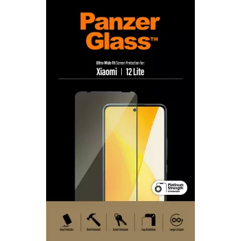 Ekrano apsauga PanzerGlass Xiaomi 12 Lite Ultra-Wide Fit, atspari įbrėžimams ir smūgiams