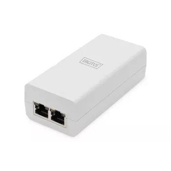 DIGITUS Gigabit Ethernet PoE+ įpurškiklis 802.3at, 30 W, mažas korpusas, baltas