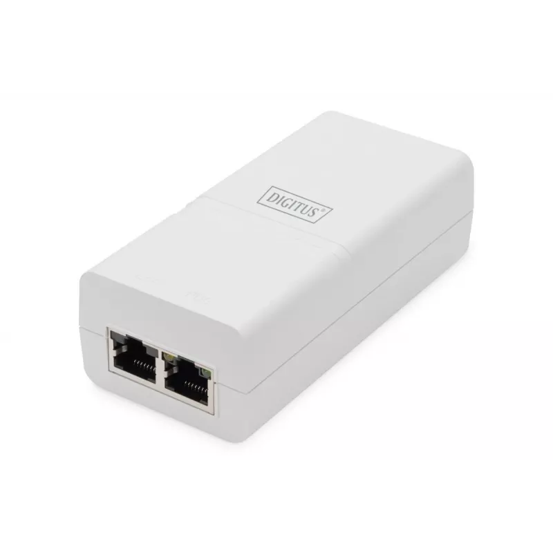 DIGITUS Gigabit Ethernet PoE+ įpurškiklis 802.3at, 30 W, mažas korpusas, baltas