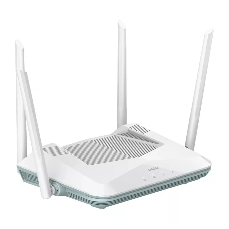 D-Link EAGLE PRO AI AX3200 išmanusis maršrutizatorius, Wi-Fi 6 (802.11ax), dviejų juostų (2,4 GHz / 5 GHz), Ethernet LAN, baltas, stalinis / ant stulpo