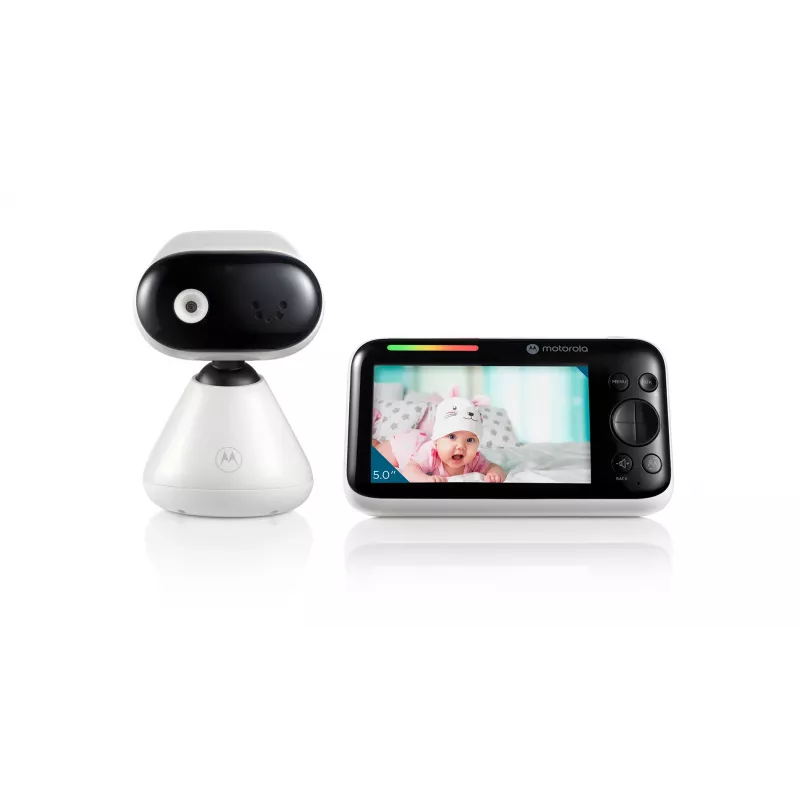 Vaizdo kūdikio monitorius Motorola PIP1500 su 5 colių ekranu, 480×272, 2,4 GHz FHSS, 300 m veikimo nuotolis, 2800 mAh baterija