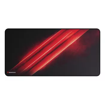 GENESIS Carbon 500 Maxi Flash G2 žaidimų pelės kilimėlis, juoda, raudona