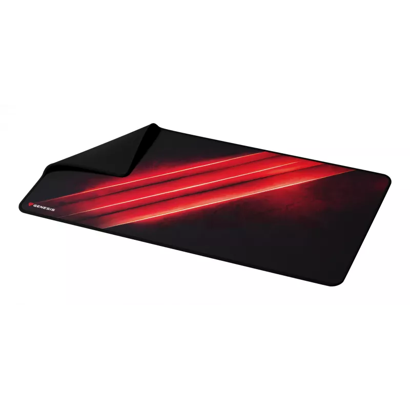 GENESIS Carbon 500 Maxi Flash G2 žaidimų pelės kilimėlis, juoda, raudona