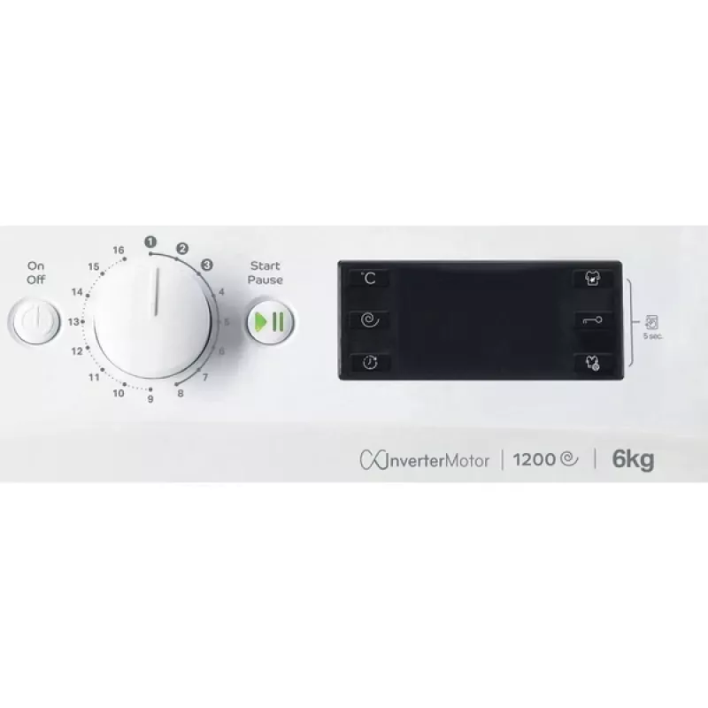 Indesit MTWSE 61294 WK EE skalbimo mašina su priekiniu pakrovimu 6 kg 1151 aps./min balta