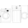 Indesit MTWSE 61294 WK EE skalbimo mašina su priekiniu pakrovimu 6 kg 1151 aps./min balta
