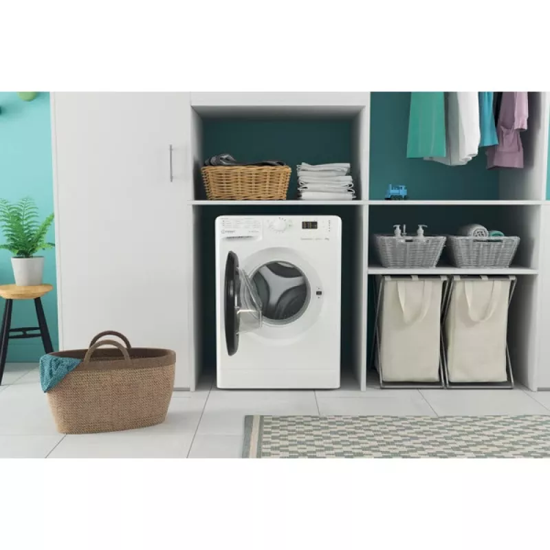 Indesit MTWSA 61294 WK EE skalbimo mašina priekinio įkrovimo 6 kg 1151 RPM Baltos