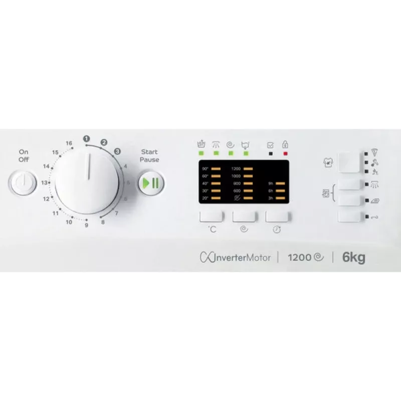 Indesit MTWSA 61294 WK EE skalbimo mašina priekinio įkrovimo 6 kg 1151 RPM Baltos