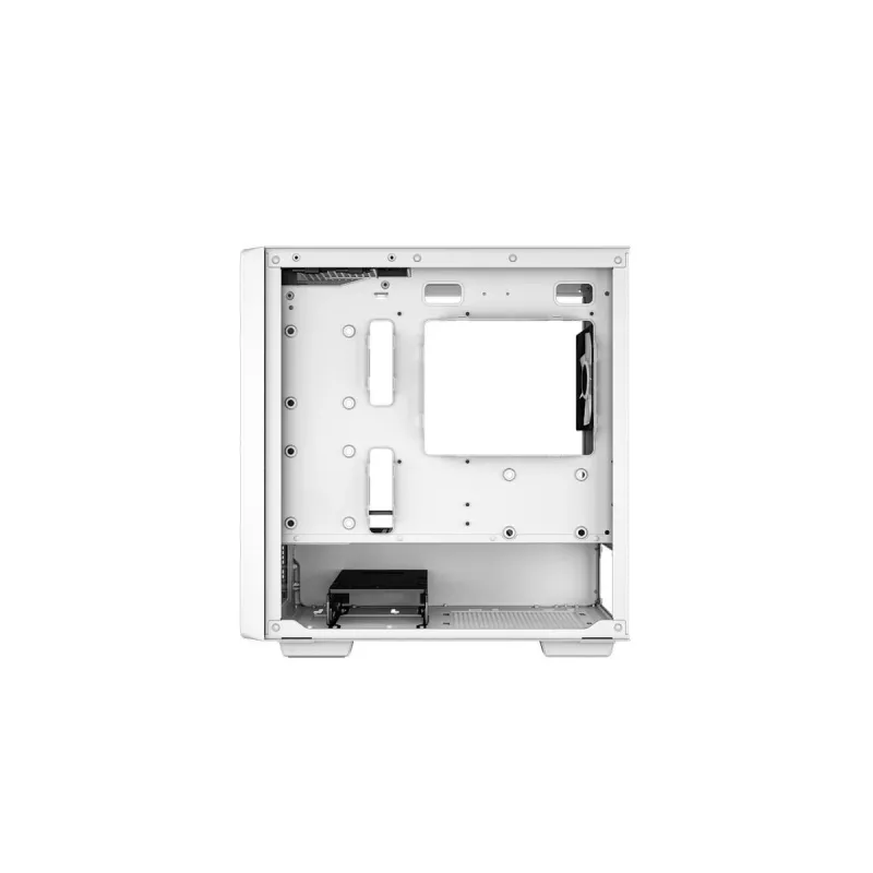 PC Case DeepCool CC360 WH ARGB Mini Tower White — Micro‑ATX/Mini‑ITX, grūdintas stiklas, 2x 3,5 colio + 3x 2,5 colio, 2x priekiniai 120 mm ventiliatoriai