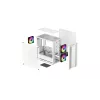 PC Case DeepCool CC360 WH ARGB Mini Tower White — Micro‑ATX/Mini‑ITX, grūdintas stiklas, 2x 3,5 colio + 3x 2,5 colio, 2x priekiniai 120 mm ventiliatoriai