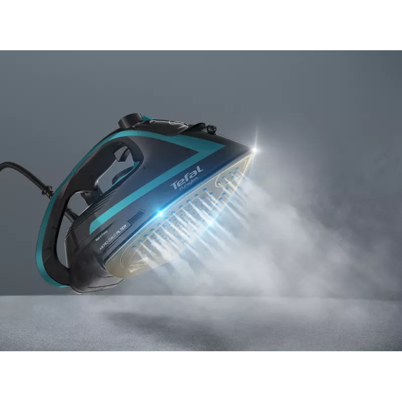 Tefal Puregliss FV8066 sausas ir garo lygintuvas Durilium AirGlide Autoclean padas 3000 W juoda, mėlyna