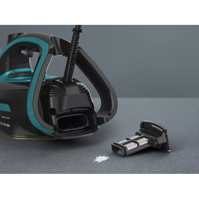 Tefal Puregliss FV8066 sausas ir garo lygintuvas Durilium AirGlide Autoclean padas 3000 W juoda, mėlyna