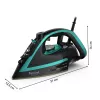 Tefal Puregliss FV8066 sausas ir garo lygintuvas Durilium AirGlide Autoclean padas 3000 W juoda, mėlyna