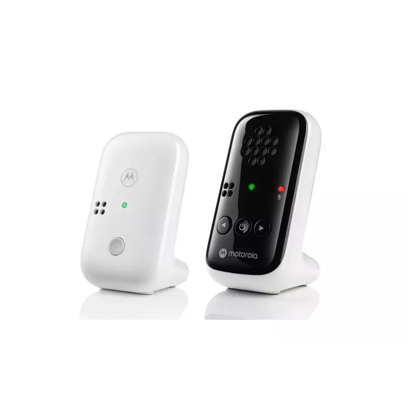 Garso kūdikio monitorius Motorola PIP10 su DECT belaidžiu ryšiu, didelio jautrumo mikrofonu, nešiojamu tėvų įrenginiu