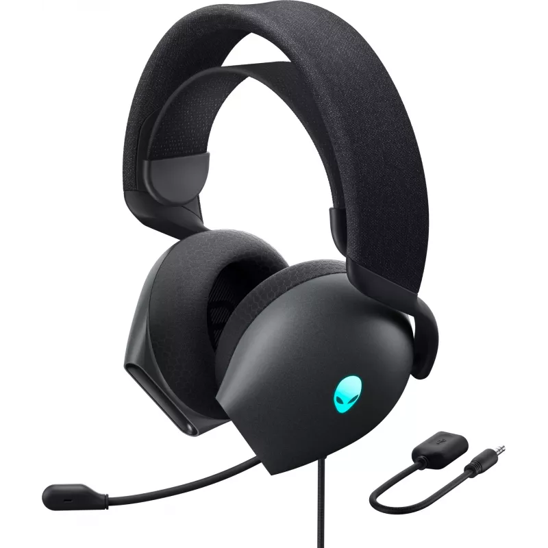 Ausinės Alienware AW520H, laidinės, lankeliu, žaidimams, pilkos spalvos