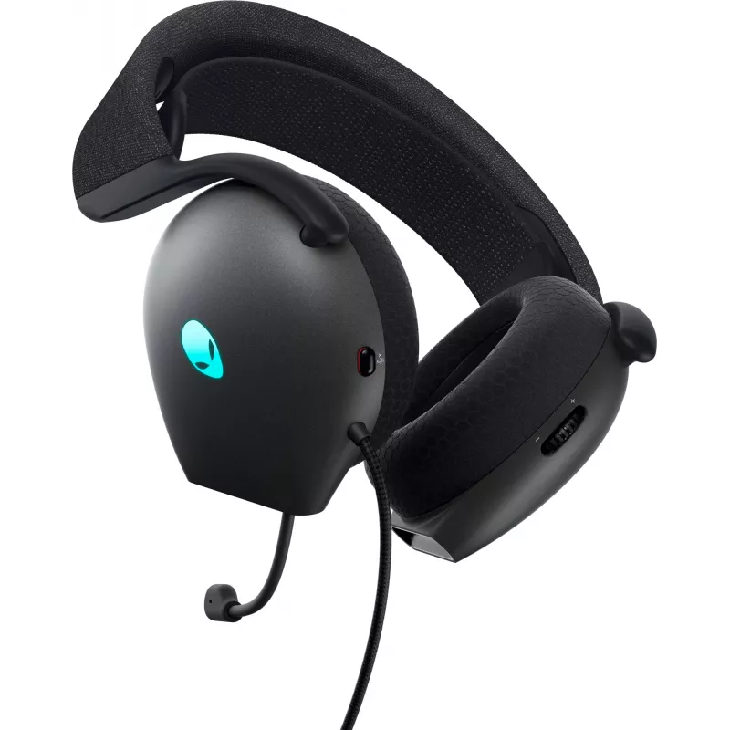 Ausinės Alienware AW520H, laidinės, lankeliu, žaidimams, pilkos spalvos