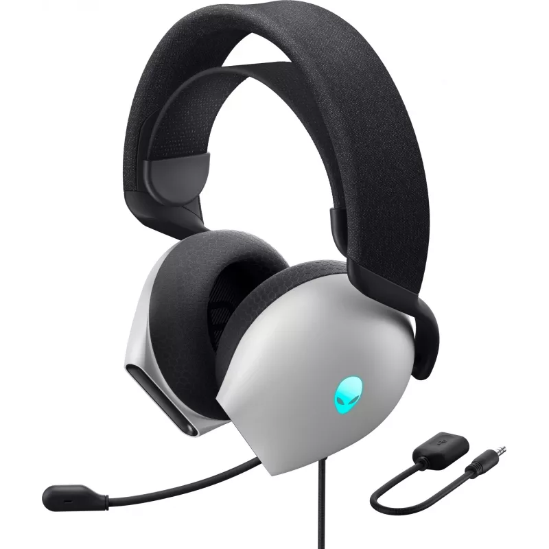 Ausinės Alienware AW520H, laidinės, galvos lankas, žaidimams, baltos
