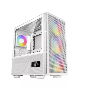 PC Case DeepCool CH560 DIGITAL WH Midi Tower — White, EATX/ATX, tempered glass, RGB fans, USB-C