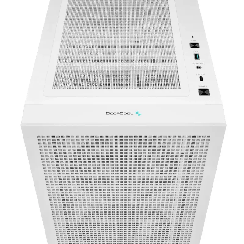 PC Case DeepCool CH560 DIGITAL WH Midi Tower — White, EATX/ATX, tempered glass, RGB fans, USB-C