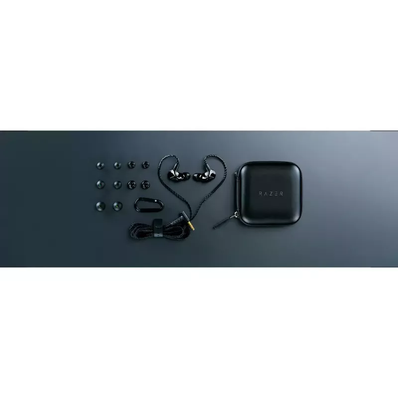 Razer Moray laidinės į ausis įdedamos ausinės, juodos