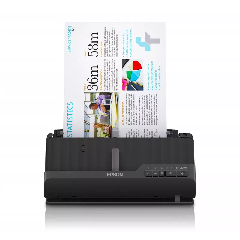 Epson ES-C320W ADF + lakštų skaitytuvas 600 x 600 DPI A4 Juoda