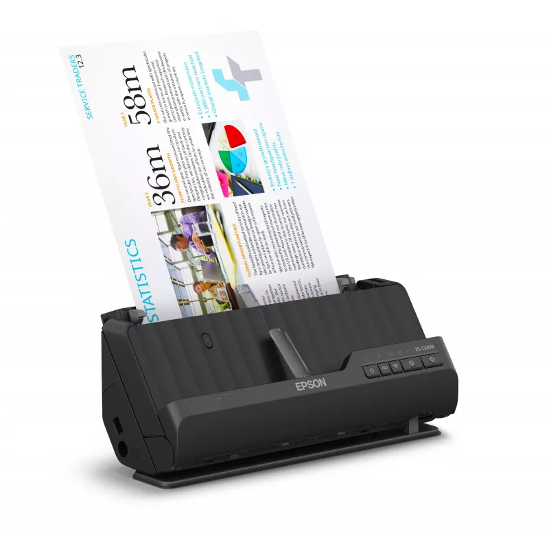 Epson ES-C320W ADF + lakštų skaitytuvas 600 x 600 DPI A4 Juoda