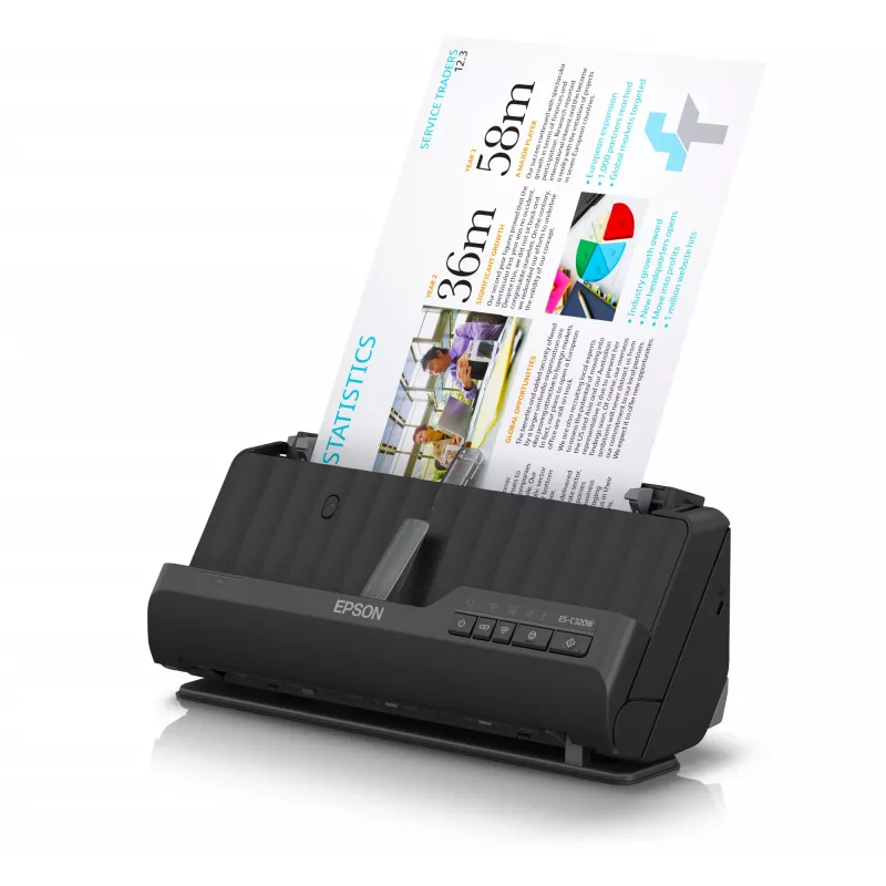 Epson ES-C320W ADF + lakštų skaitytuvas 600 x 600 DPI A4 Juoda