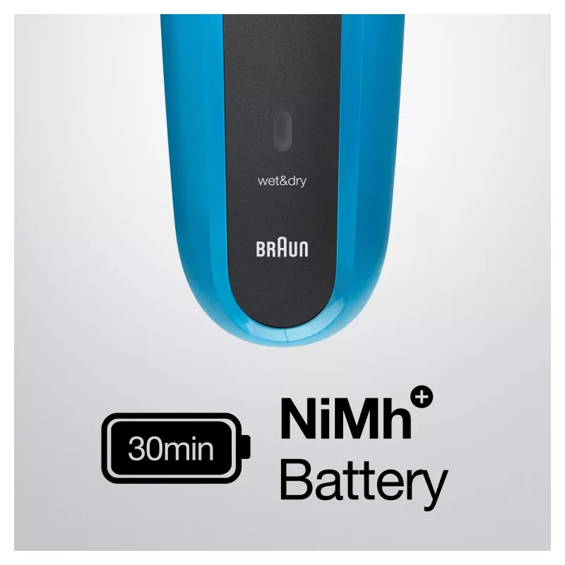 Braun Series 3 310BT elektrinis skustuvas – šlapiam ir sausam skutimuisi skirtas folijos skutiklis su barzdos kirpimo priedais