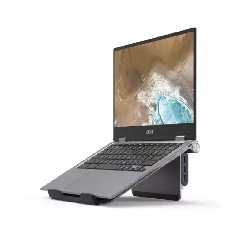 Nešiojamojo kompiuterio stovas Acer HP.DSCAB.012, 11,6–15,6 colių nešiojamiesiems kompiuteriams, sidabrinis, 270×45×300 mm, 0,821 kg
