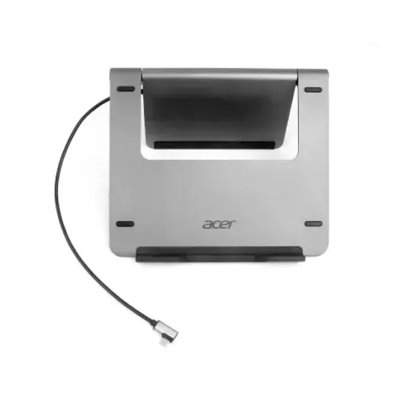 Nešiojamojo kompiuterio stovas Acer HP.DSCAB.012, 11,6–15,6 colių nešiojamiesiems kompiuteriams, sidabrinis, 270×45×300 mm, 0,821 kg