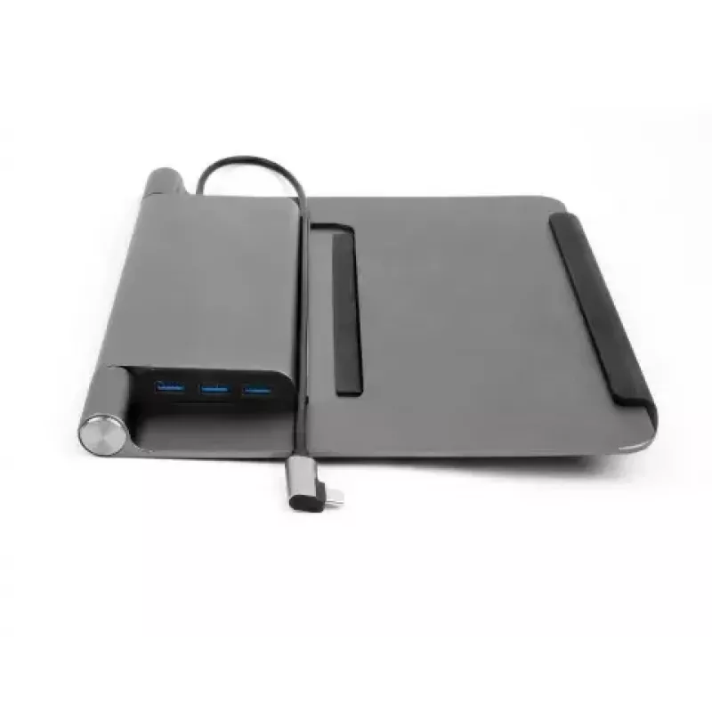 Nešiojamojo kompiuterio stovas Acer HP.DSCAB.012, 11,6–15,6 colių nešiojamiesiems kompiuteriams, sidabrinis, 270×45×300 mm, 0,821 kg