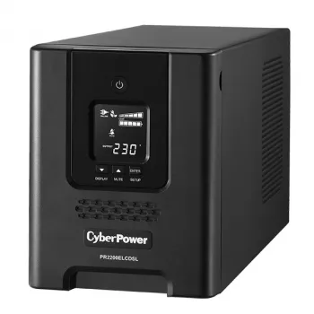 Nepertraukiamo maitinimo šaltinis (UPS) CyberPower PR2200ELCDSL, linijinis-interaktyvus, 2,2 kVA / 1980 W, 9 AC lizdai