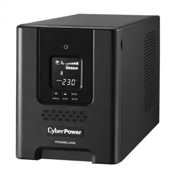 CyberPower PR3000ELCDSL nepertraukiamo maitinimo šaltinis (UPS) Line-Interactive 3 kVA 2700 W 9 AC lizdai
