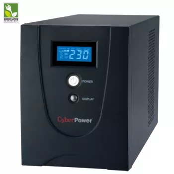 Nenutrūkstamo maitinimo šaltinis CYBERPOWER VALUE2200EILCD, 2,2 kVA (1320 W), 6 kintamosios srovės lizdai, AVR, LCD, bokštinis, 230 V