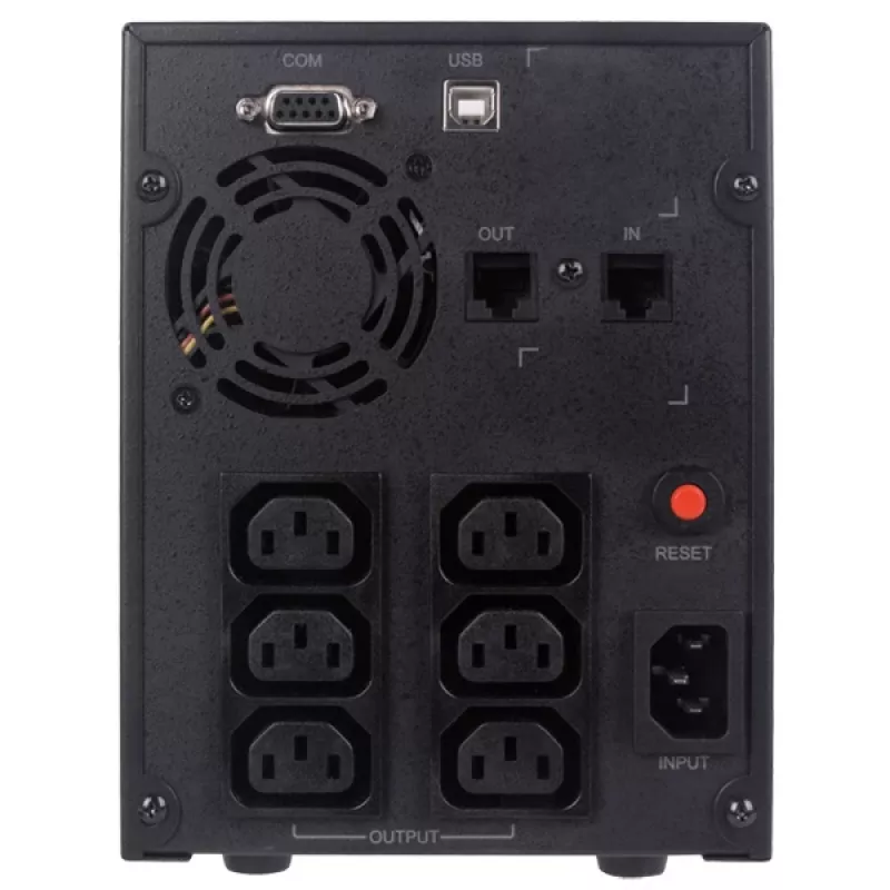 Nenutrūkstamo maitinimo šaltinis CYBERPOWER VALUE2200EILCD, 2,2 kVA (1320 W), 6 kintamosios srovės lizdai, AVR, LCD, bokštinis, 230 V