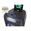Vakarėlių garsiakalbis Sharp PS-949 — 2.1 kanalai, 132 W PMPO, 8 colių žemų dažnių garsiakalbis, Bluetooth A2DP/AVRCP, laidinis ir belaidis, juodas, plastikinis korpusas