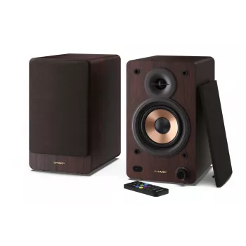 Sharp BOOKSHELF SPEAKERS 2-eigės rudos laidinės ir belaidės 60 W