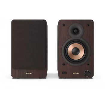 Sharp BOOKSHELF SPEAKERS 2-eigės rudos laidinės ir belaidės 60 W