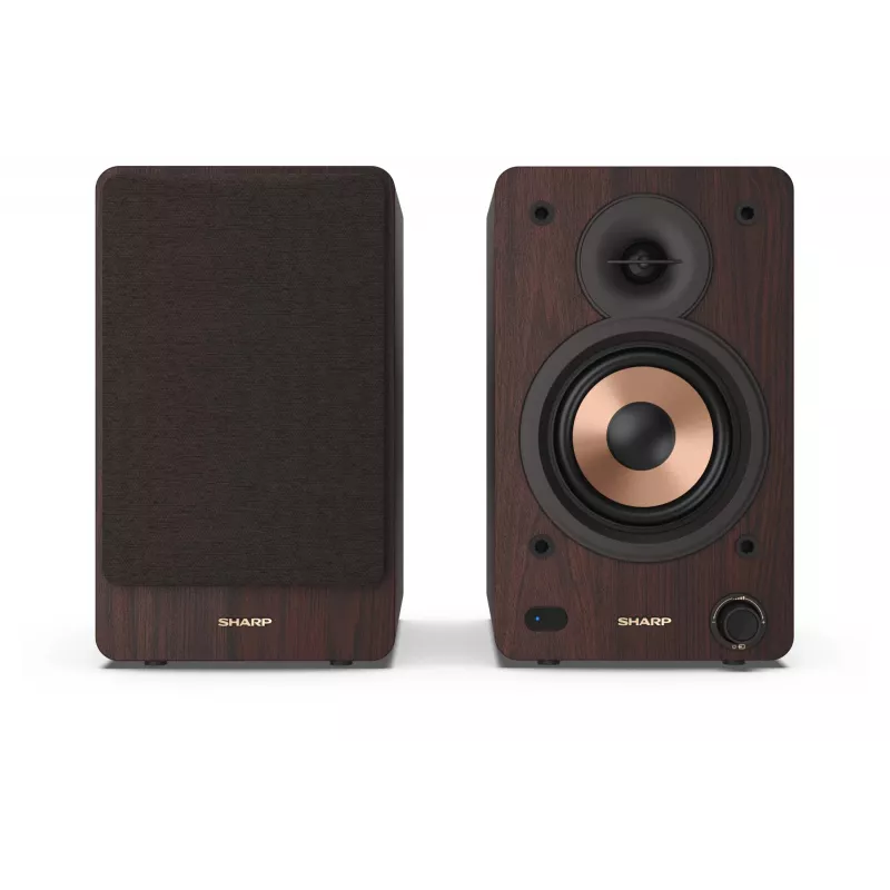Sharp BOOKSHELF SPEAKERS 2-eigės rudos laidinės ir belaidės 60 W