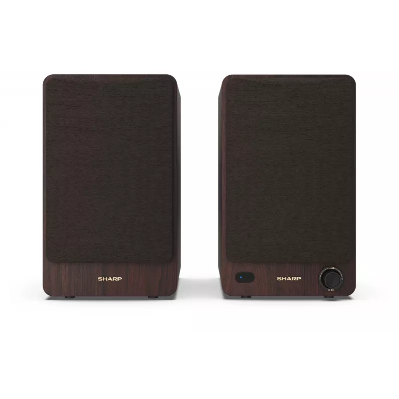 Sharp BOOKSHELF SPEAKERS 2-eigės rudos laidinės ir belaidės 60 W