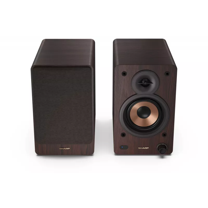 Sharp BOOKSHELF SPEAKERS 2-eigės rudos laidinės ir belaidės 60 W