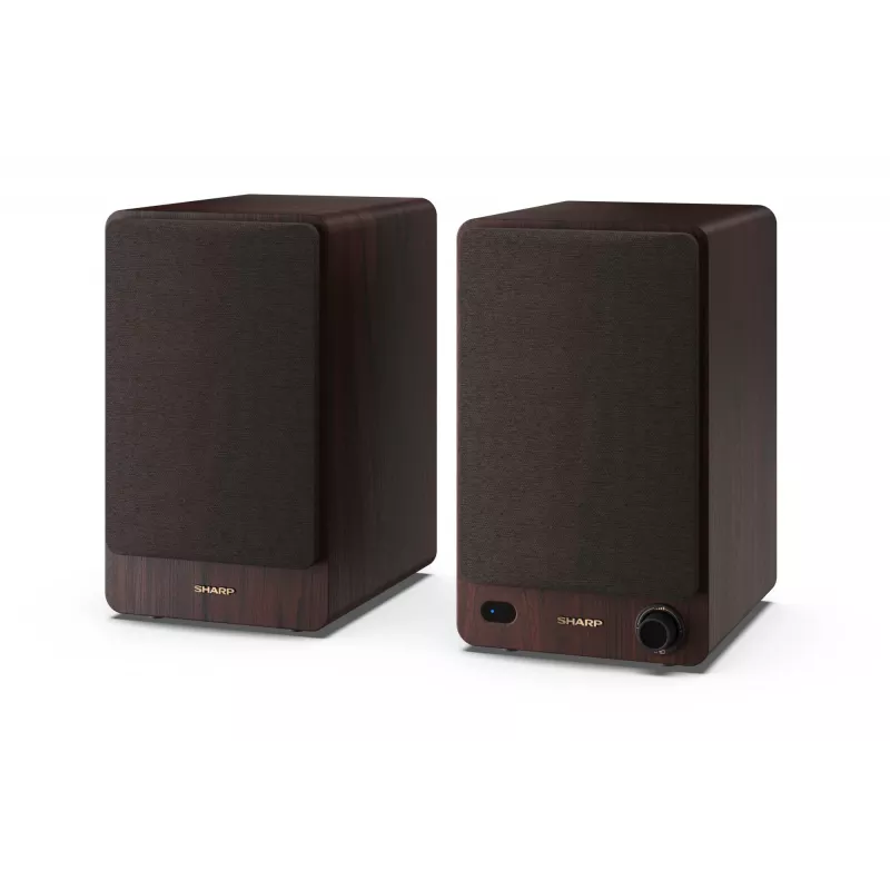 Sharp BOOKSHELF SPEAKERS 2-eigės rudos laidinės ir belaidės 60 W