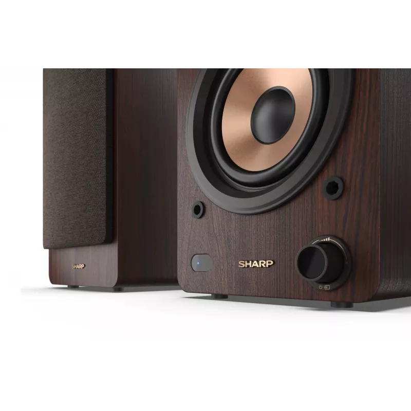 Sharp BOOKSHELF SPEAKERS 2-eigės rudos laidinės ir belaidės 60 W