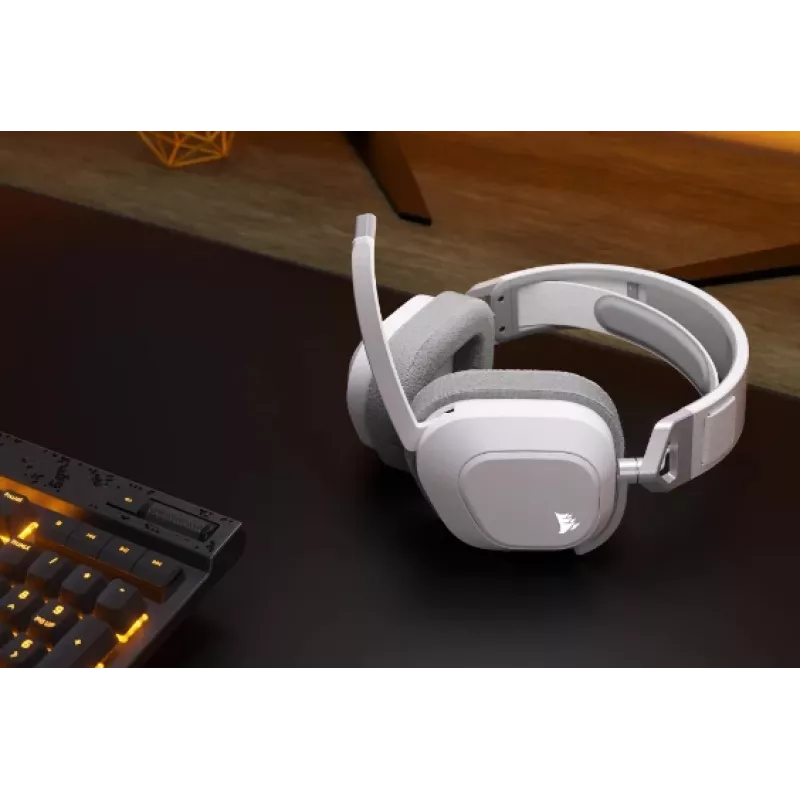 CORSAIR žaidimų ausinės Hs80 Max - belaidės - baltos