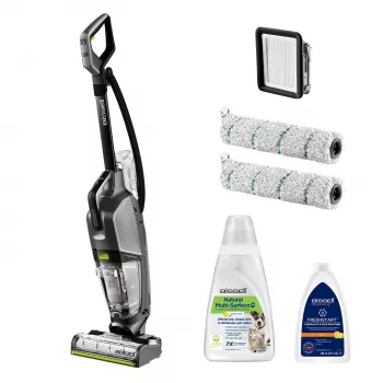 Bissell CrossWave HydroSteam Pet Pro vertikalus dulkių siurblys AC sausas ir šlapias valymas be maišelio 0 L 1100 W juoda, sidabrinė