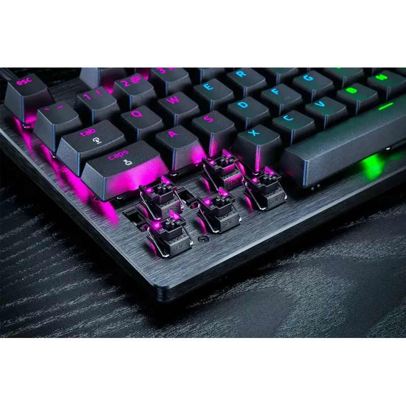 Razer Huntsman V3 Pro Tenkeyless klaviatūra su optiniais jungikliais, RGB, juoda