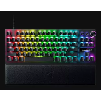 Razer Huntsman V3 Pro Tenkeyless klaviatūra su optiniais jungikliais, RGB, juoda