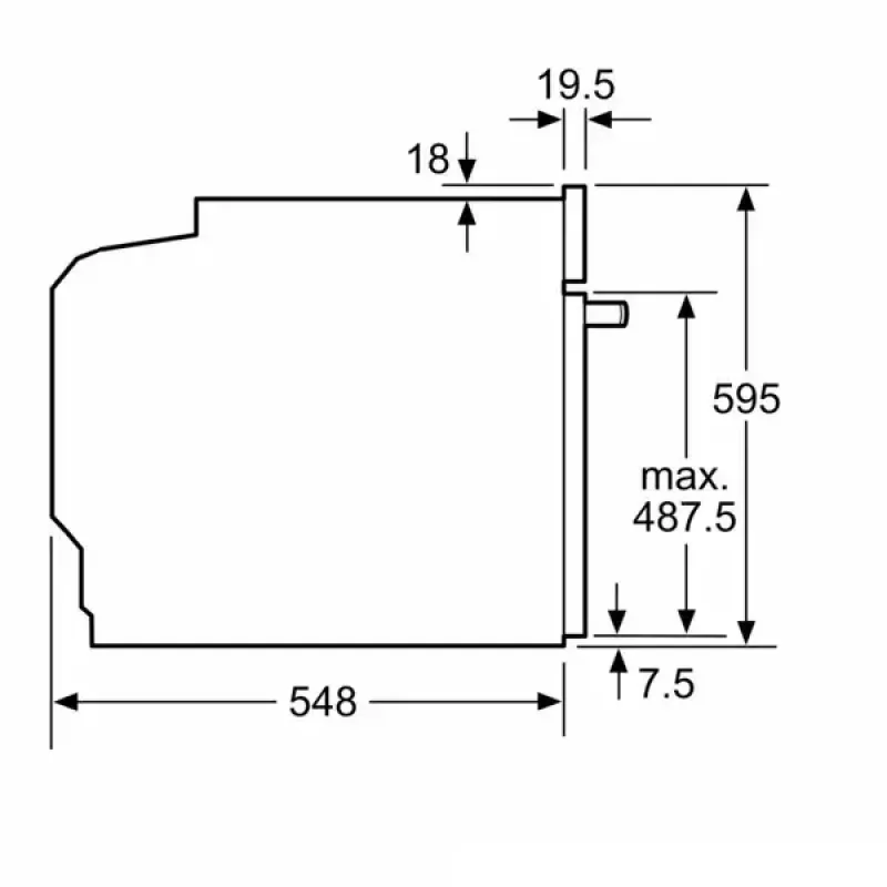 Įmontuojama orkaitė Bosch HBG7721W1S, elektrinė, pirolizė