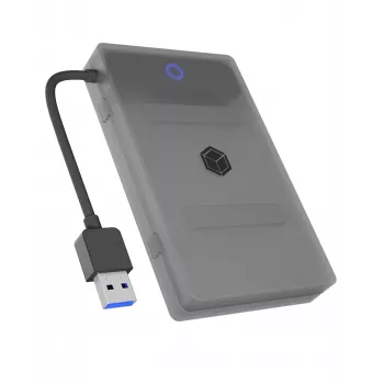 ICY BOX IB-AC603b-U3 HDD/SSD korpusas, antracito, juodos spalvos, 2,5 colio