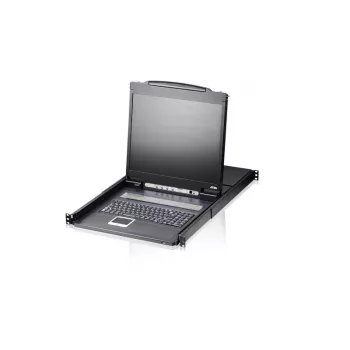 ATEN CL1308N-ATA-AU konsolė stelažui 48,3 cm (19 colių) juoda 1U